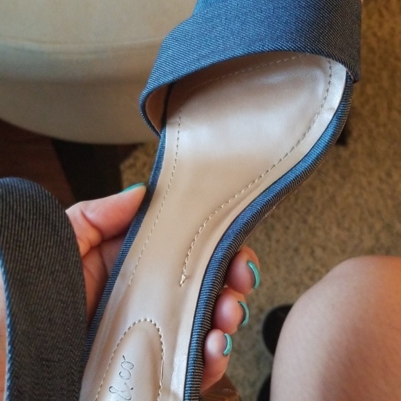 ***Style & Co Denim Dress Sandal - Picture 7 of 7